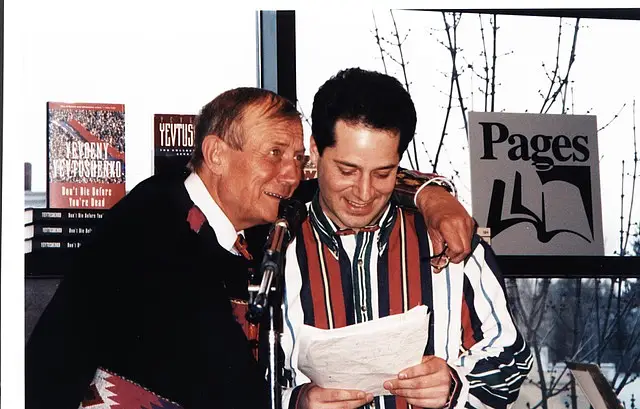 Yevgeny Yevtushenko and Peter Oliva